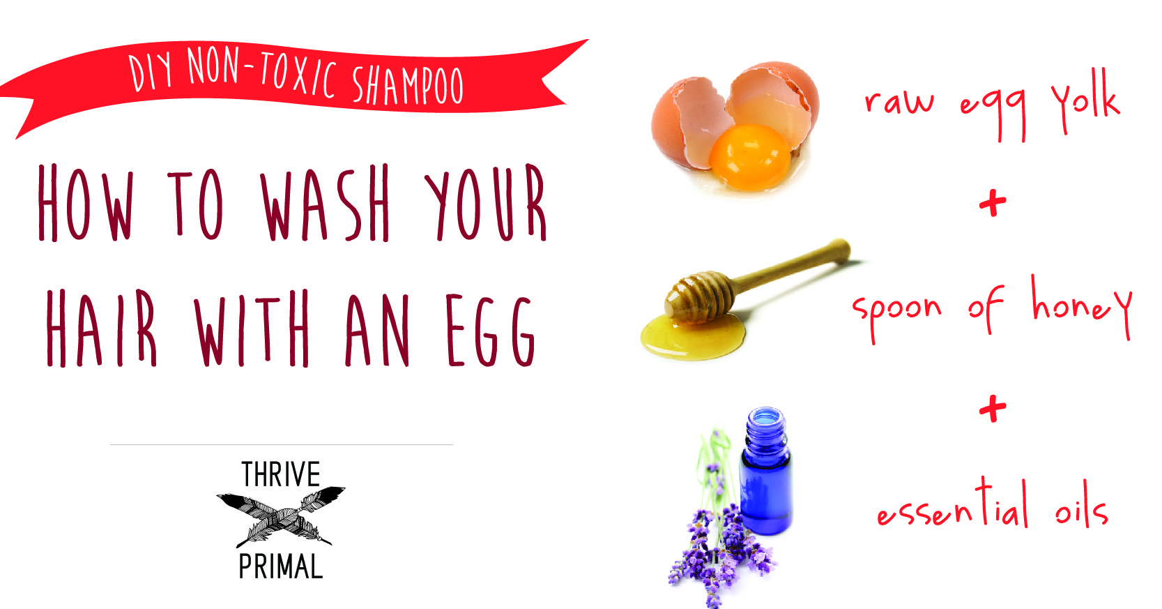 DIY Non Toxic Egg Honey Shampoo With Essential Oils