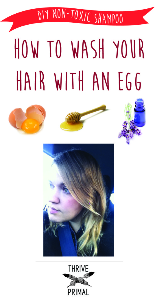 DIY Nontoxic egg & honey shampoo with essential oils