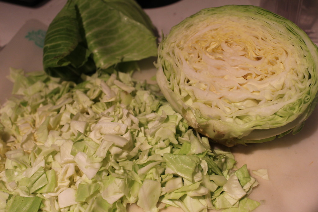 how to make sauerkraut - step 1