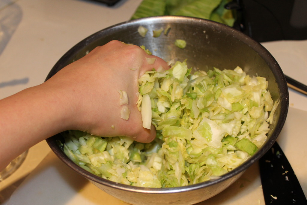 how to make sauerkraut - step 3