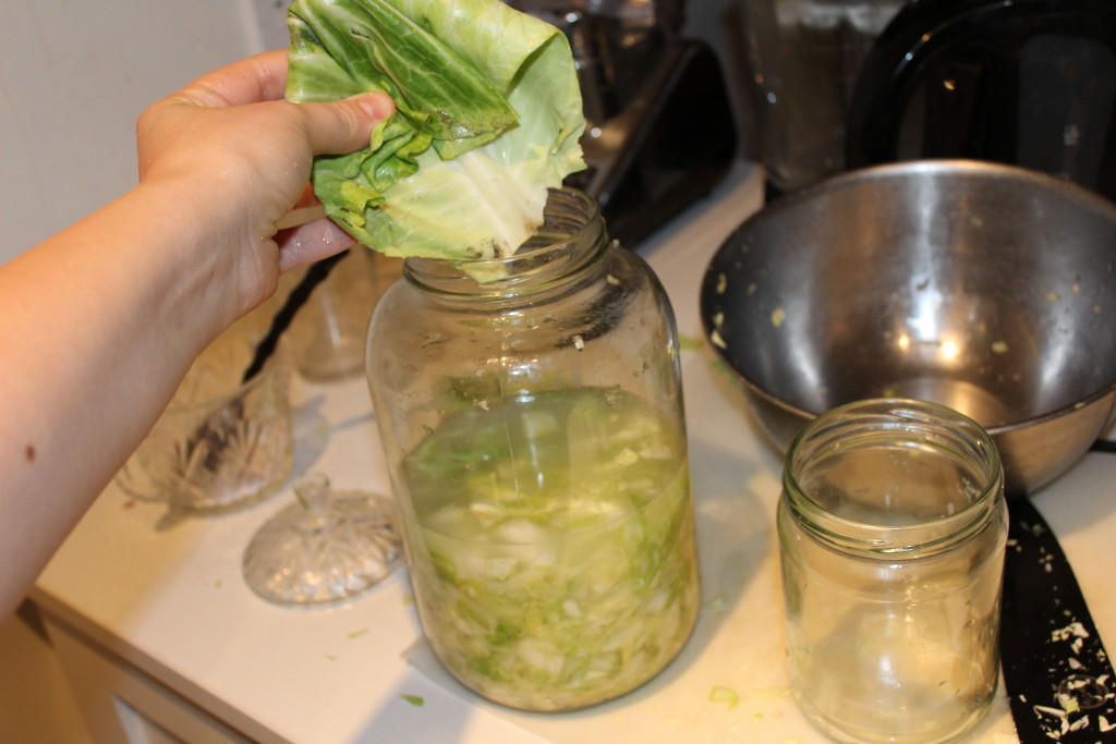 how to make sauerkraut - step 3